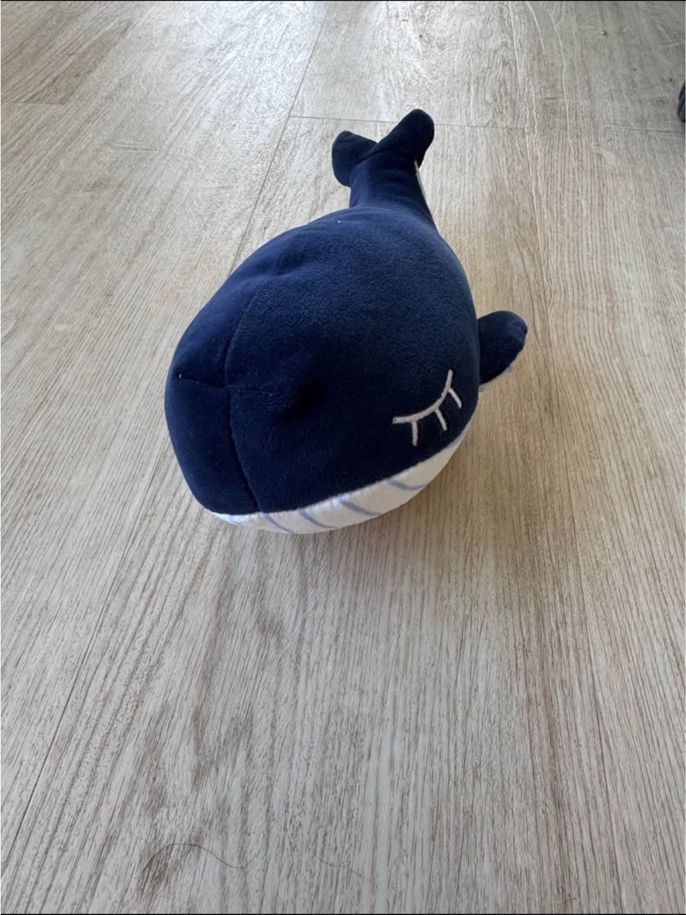 Plush Navy Whale Stuffed Toy - Soft Whale Plush for Kids